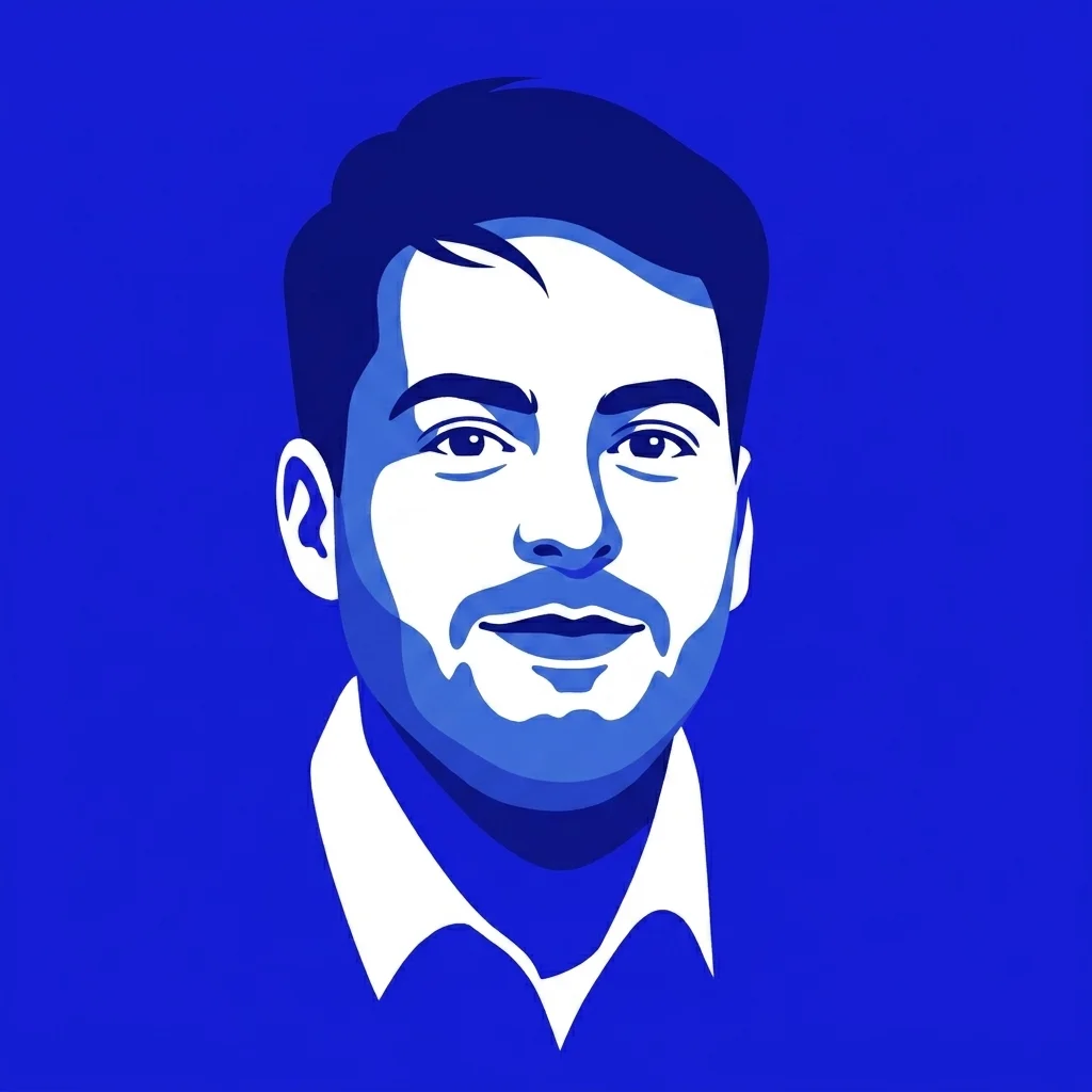 Portrait de Kevin Sayrignac, Responsable Commercial B2B au Luxembourg (illustration flat design).